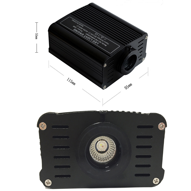 DC12V 16W 2.4G Touch Remote Single Head LED RGB Fiber Optic Light Engine DC12V 16W 2.4G Touch Remote Single Head LED RGB Fiber Optic Light Engine